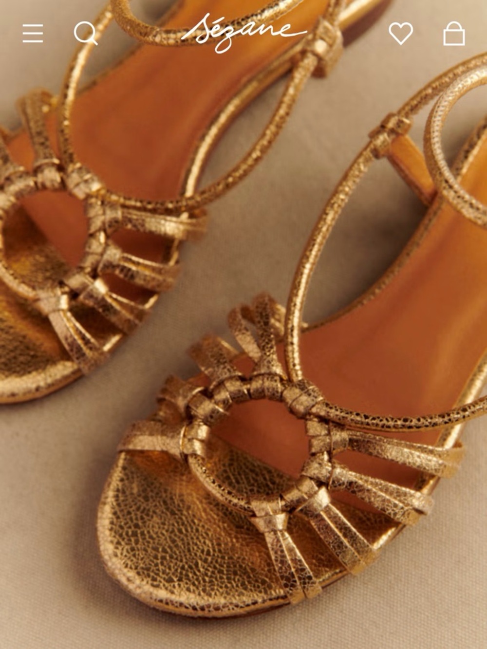 Sezane GLORIA LOW SANDALS size 8 - Picture 3 of 12